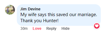 Saved our marriage
