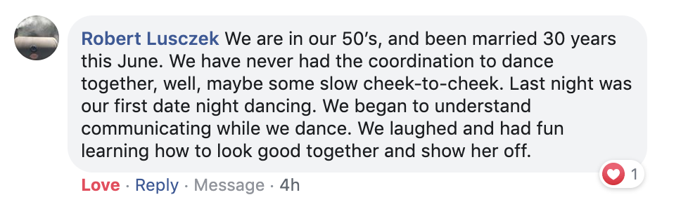 50, married 30 years